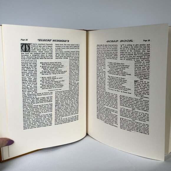 Elbert Hubbard's Scrap Book 1923 C1980s Aeonian Press 300 Copies Limited Rare - Picture 8 of 11
